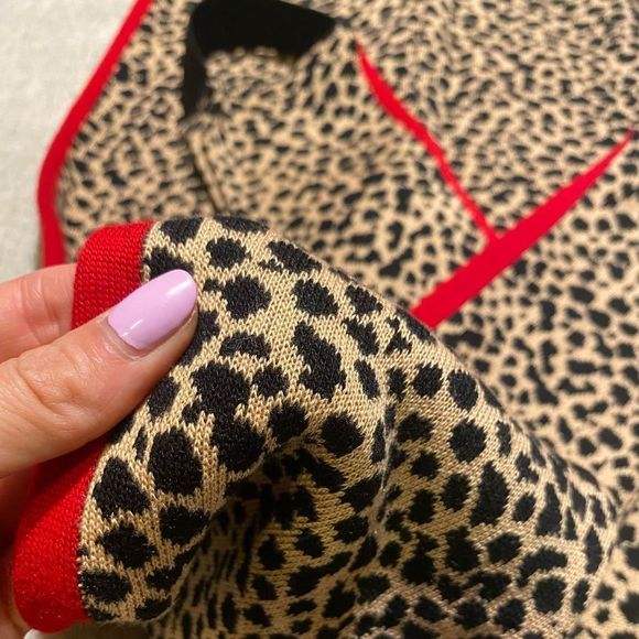 NWT ASOS Leopard Knitted Stirrup Leggings Womens 2 - Picture 12 of 12